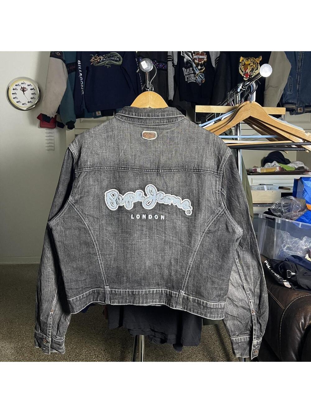 y2k Pepe Jeans London denim jacket Womens 2XL